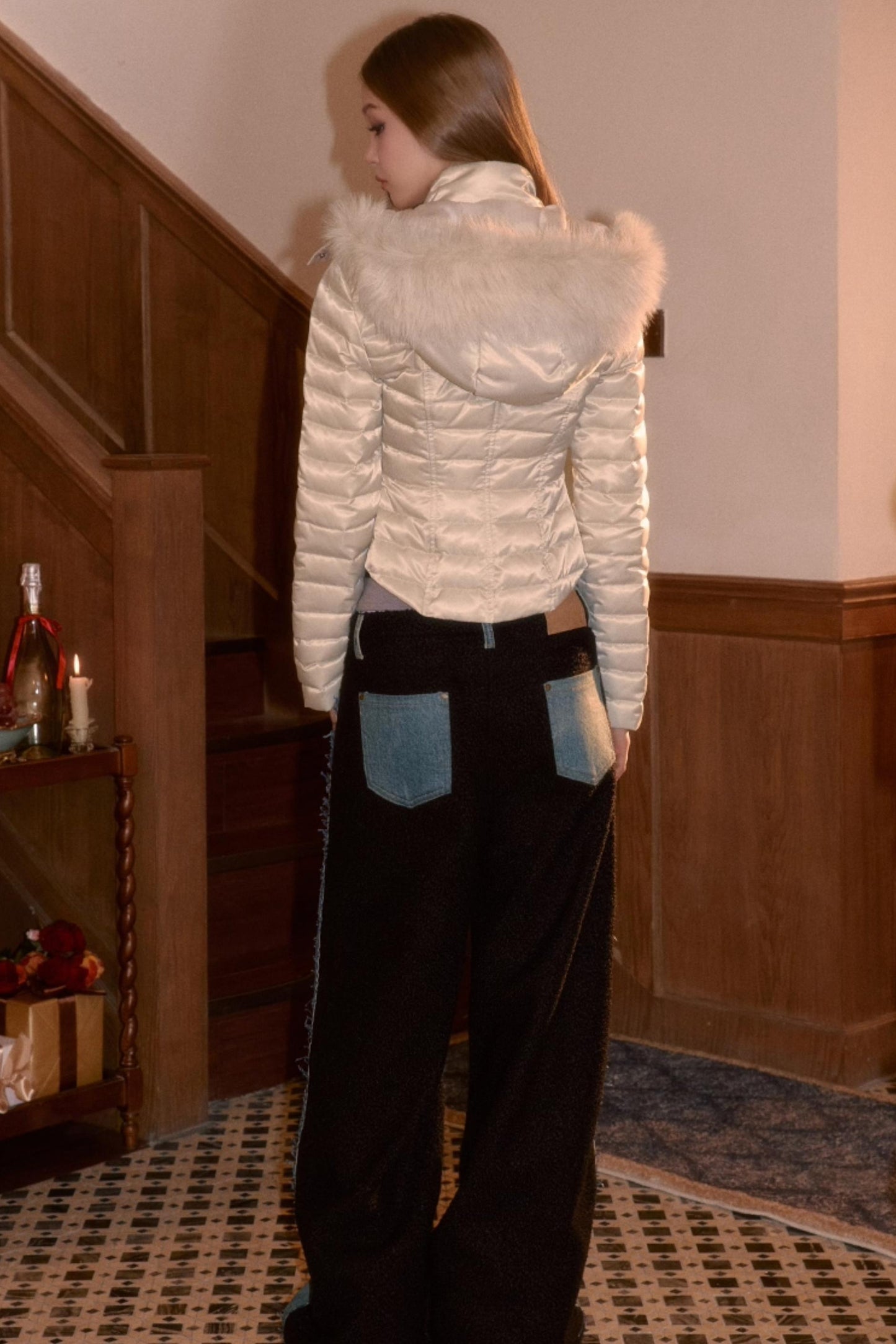 Winter Fur Collar Down Jacket