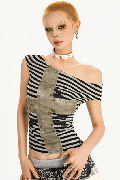 Original Stitched Striped T-Shirt