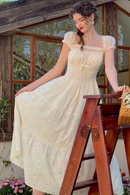 Whimsical White Rabbit Summer Dress