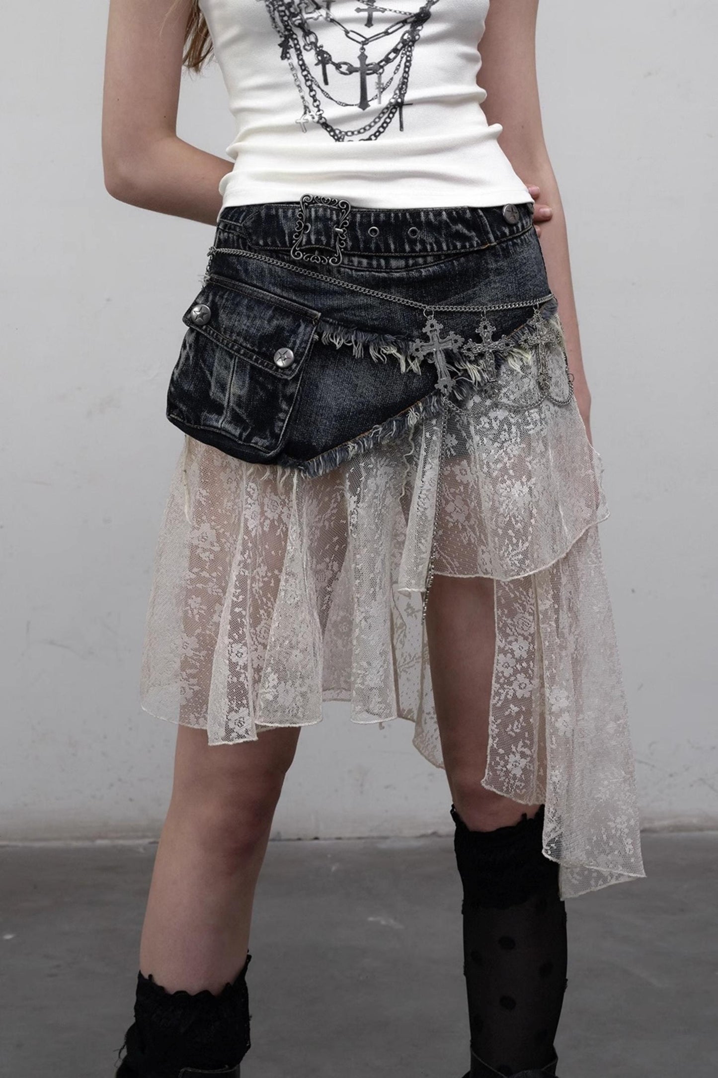 Lace Bustier Skirt