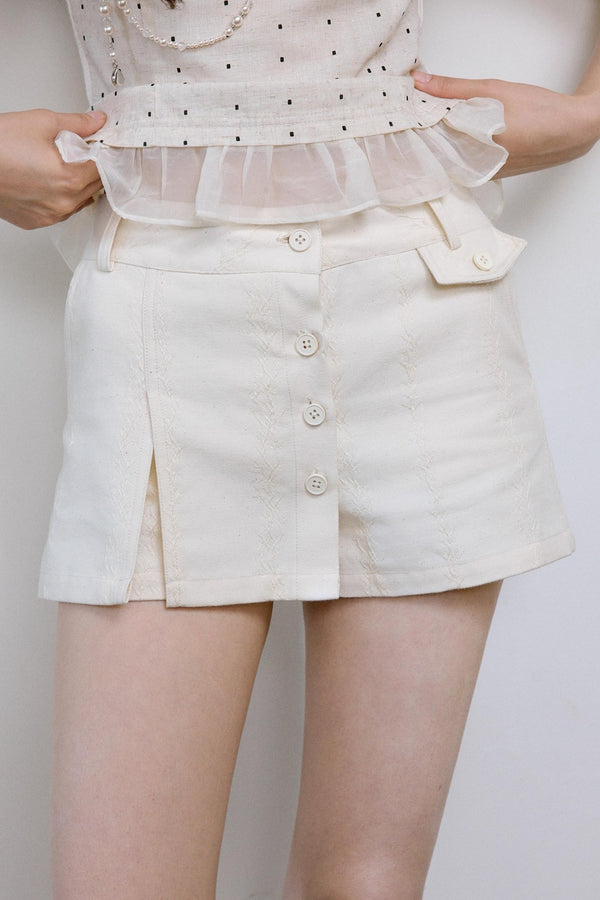 Apricot Vine Culottes Skirt