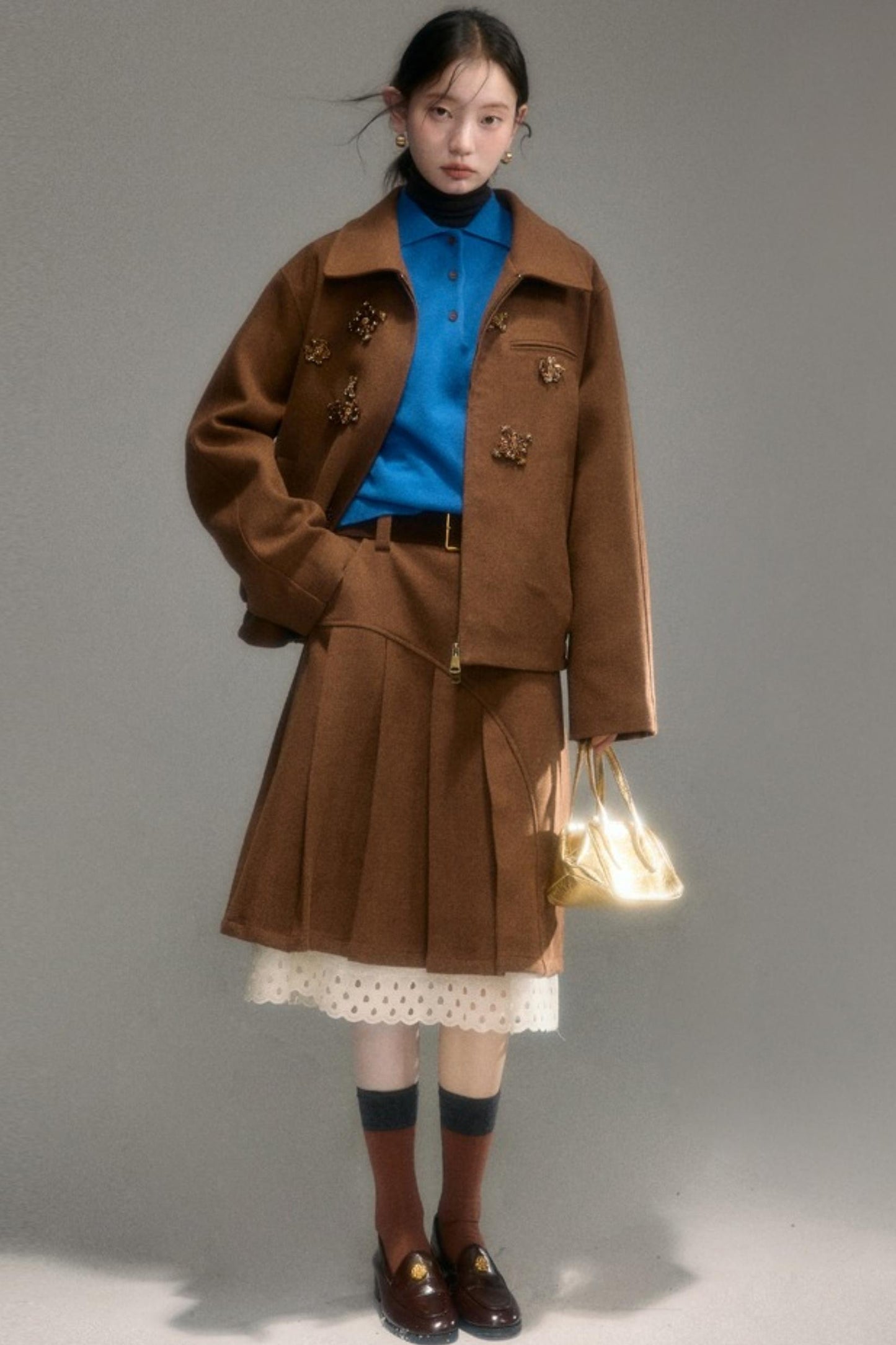 Oak Hazelnut Wool Jacket Set-Up