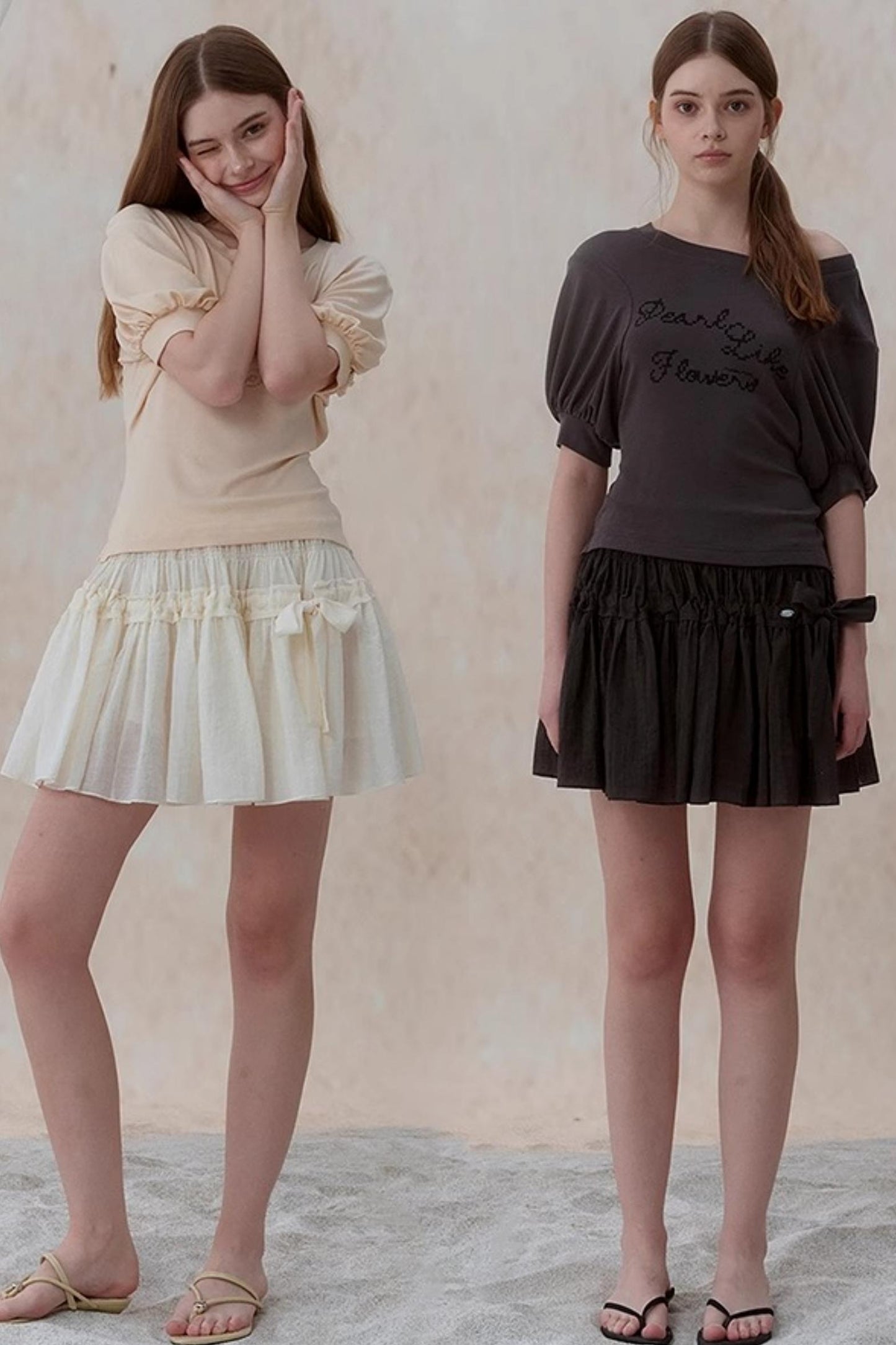 Sweet Bow A-line Mini Skirt