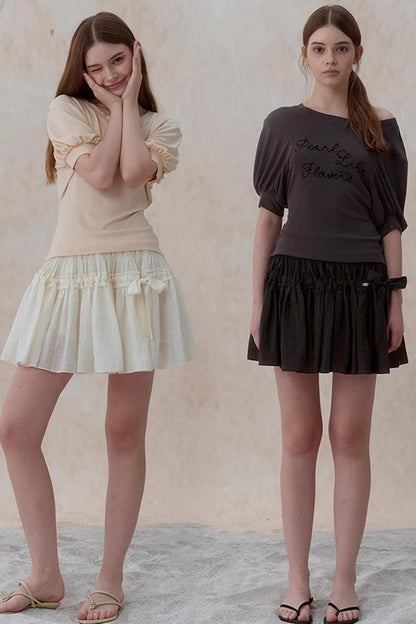 Sweet Bow A-line Mini Skirt