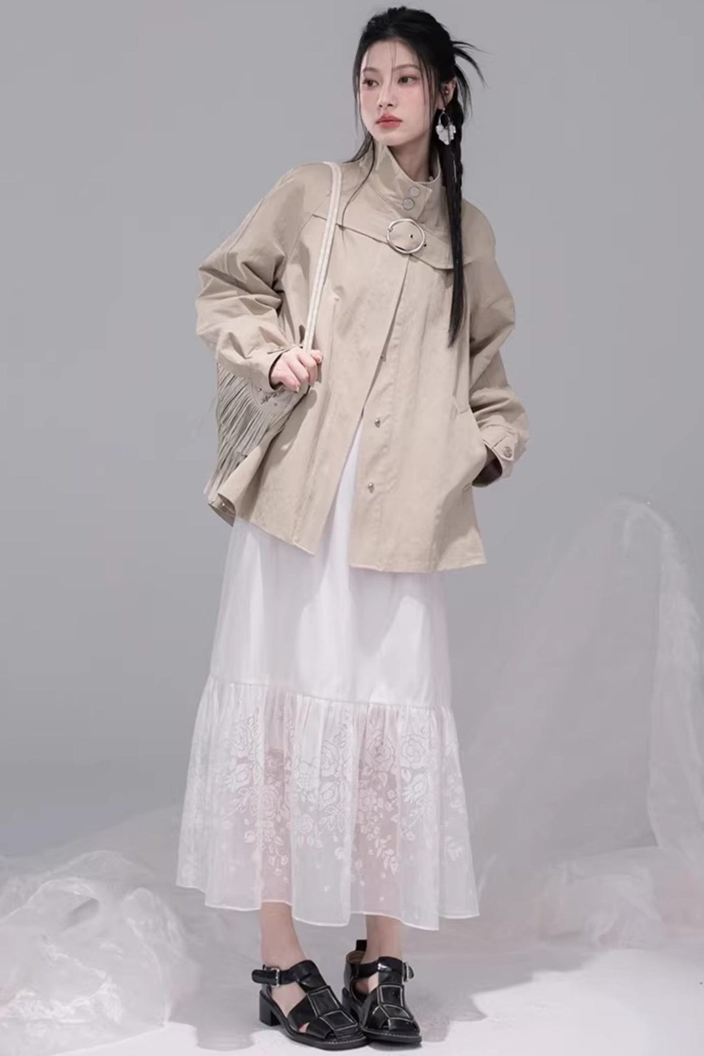 Milk Tea Brown Cape Coat