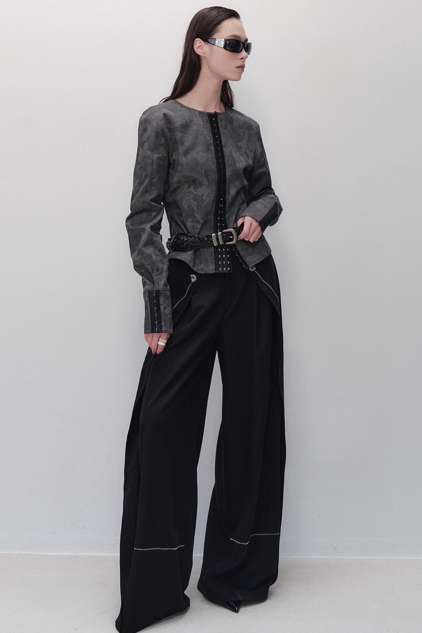 Black Wide-leg Pants