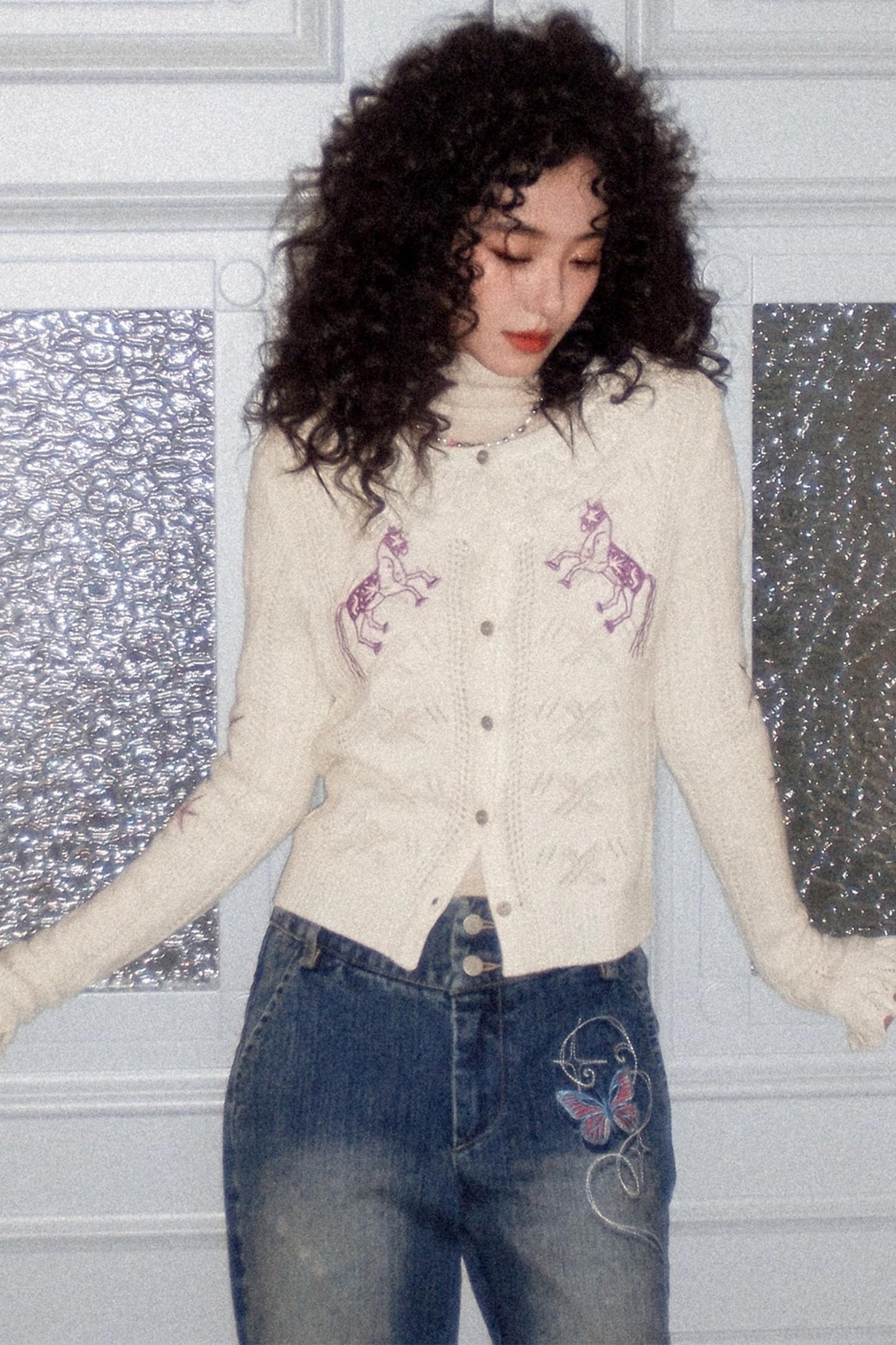 Romantic Ruffle Sweater Cardigan