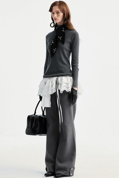 Black Rabbit Ear Scarf