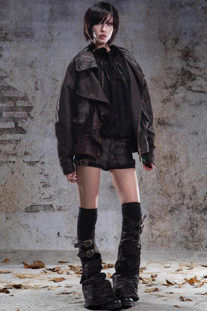 Original Retro Heavy Buckle Flight Jacket