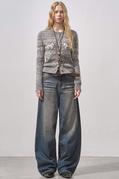 Seamless Vintage Distressed Jeans