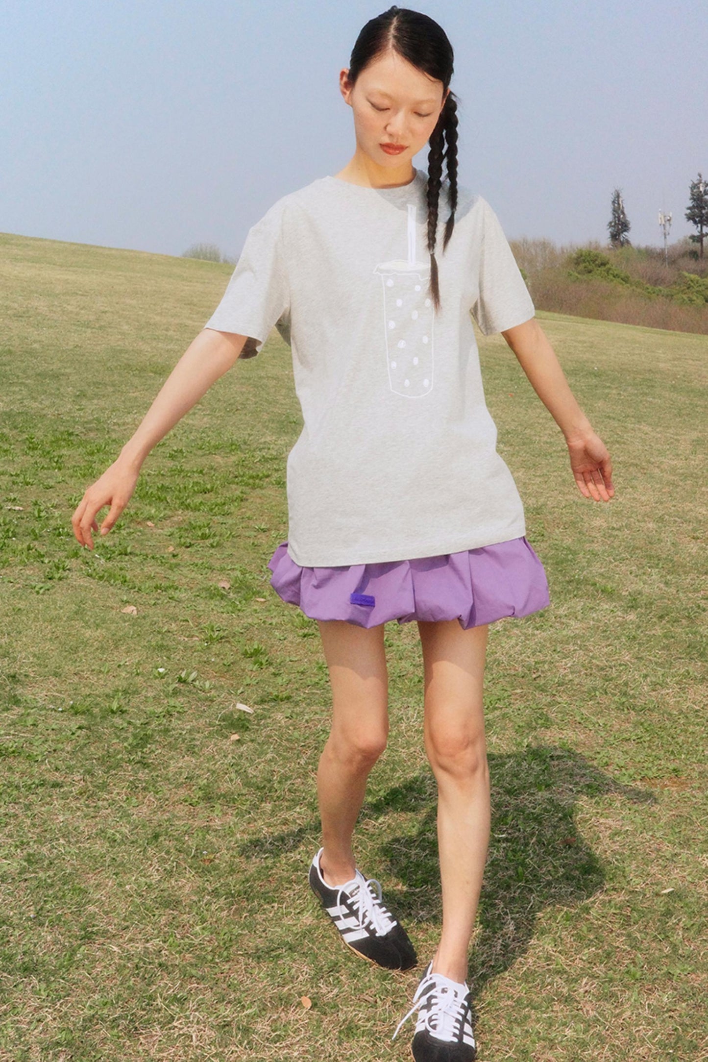 Gray Pearl Milk Tea T-Shirt