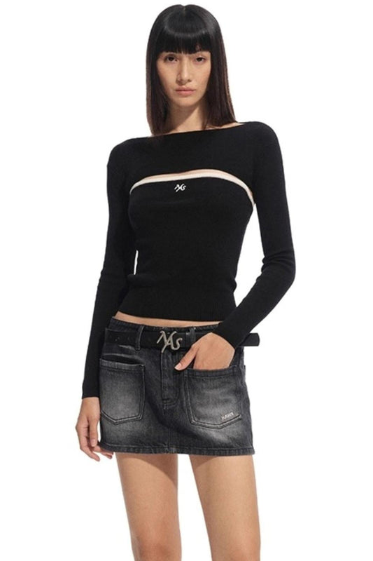 Turin Mulberry Silk Wool Top