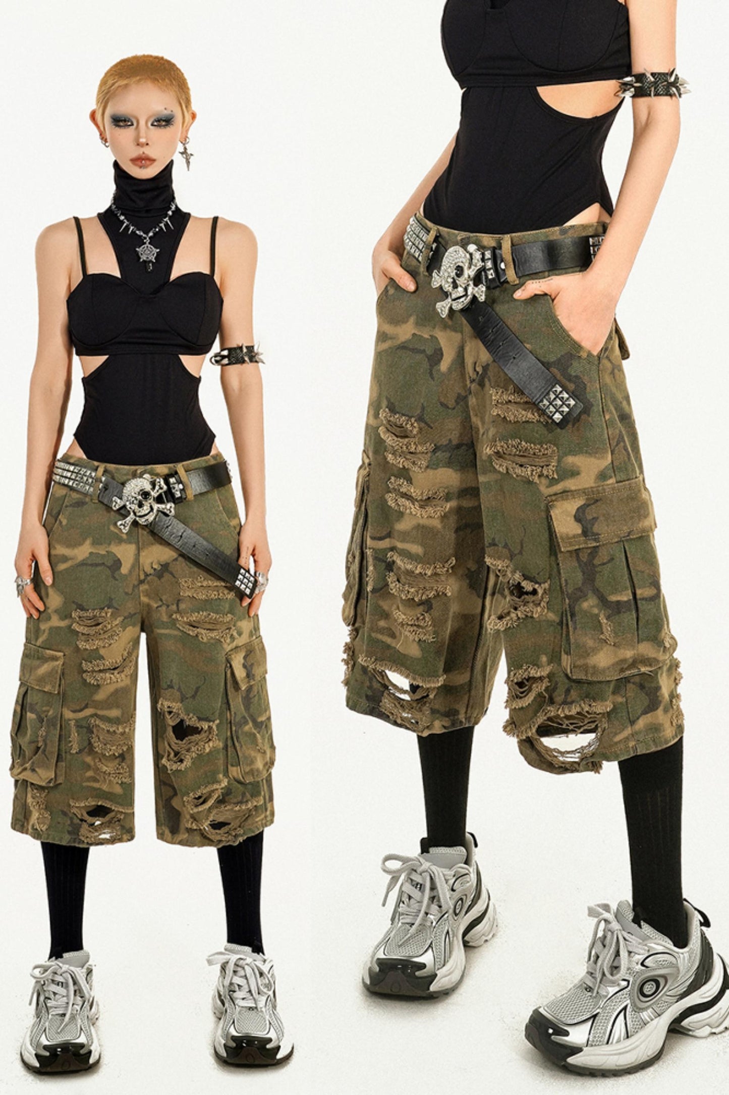 Vintage Camouflage Seven Pants