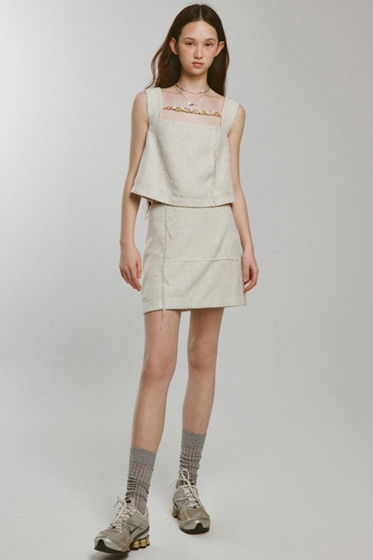 Rebellious Linen Skirt Set-Up