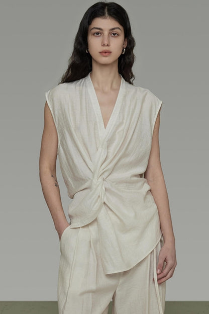 Twist V-Neck Top