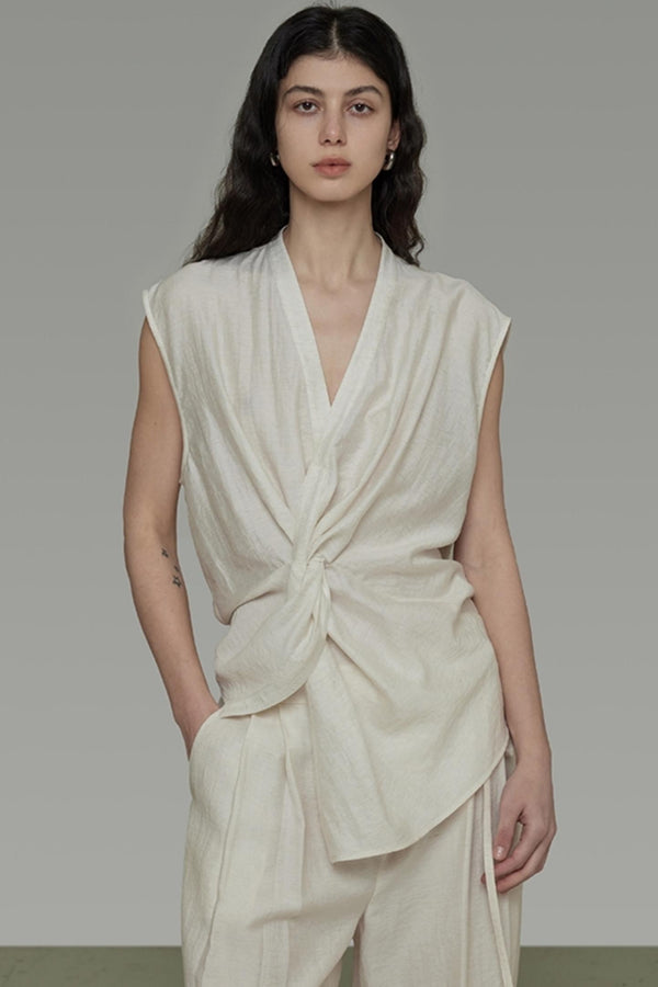 Twist V-Neck Top
