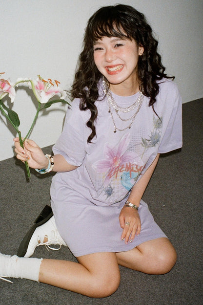 Flower Room T-Shirt Dress