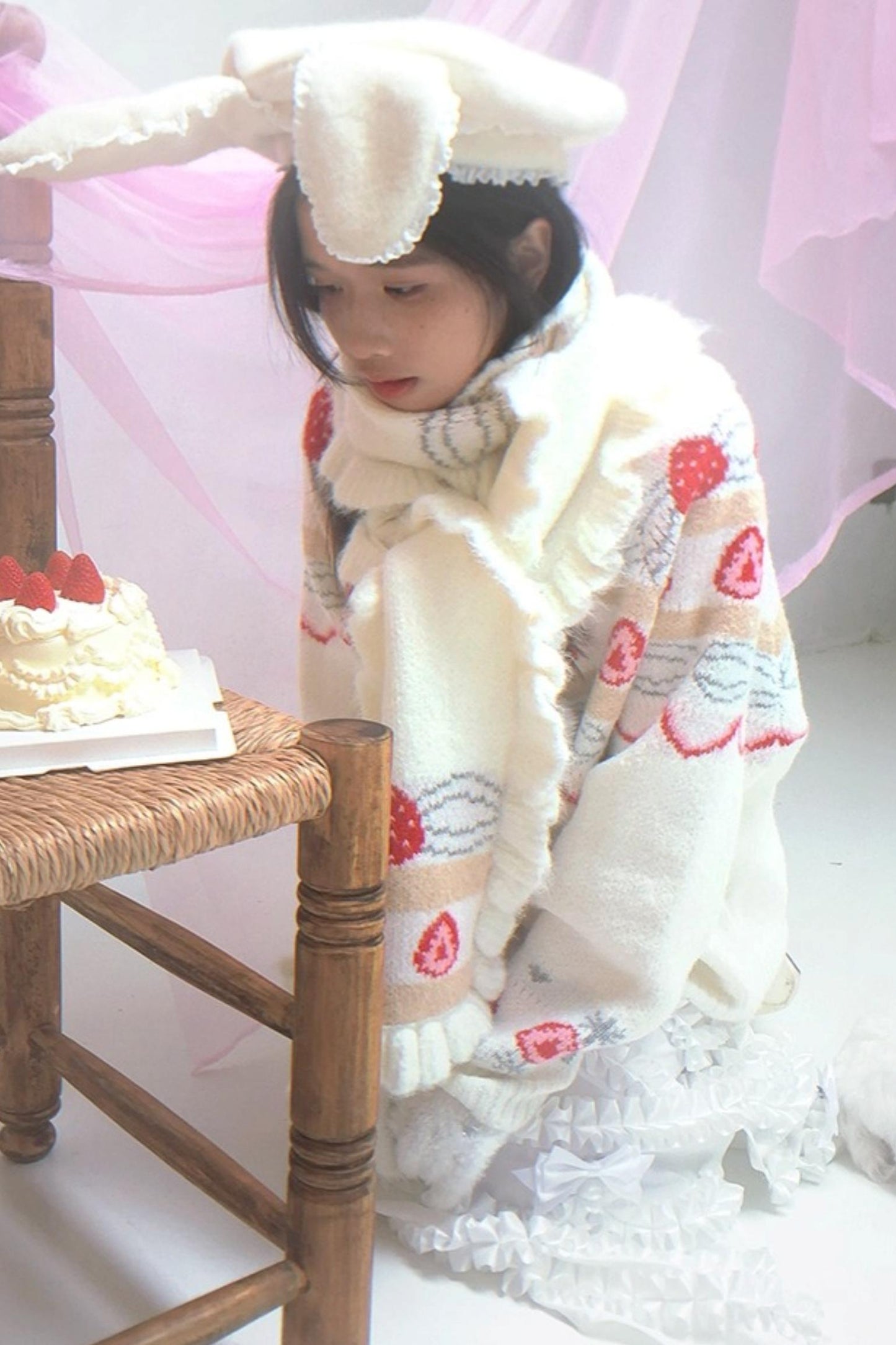 Everyday Happy Birthday Cake Scarf