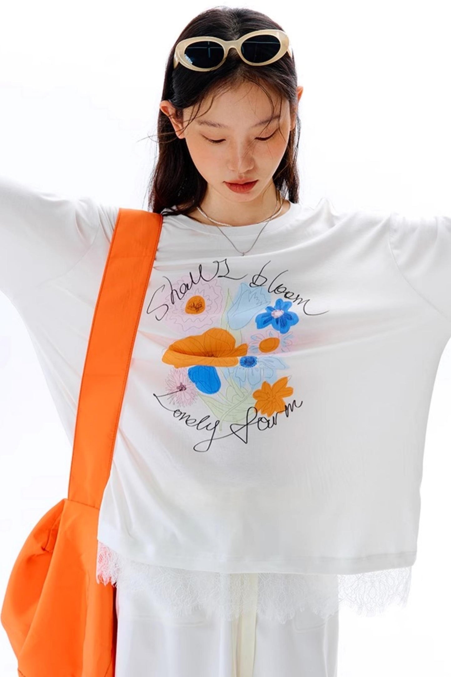 Square Streamer Printed Top