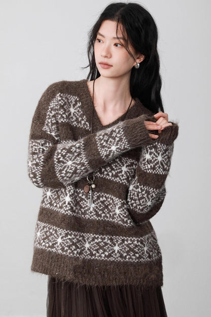 Fair Isle Latte Sweater