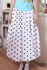 Weiße und schwarze Polka-Dots
