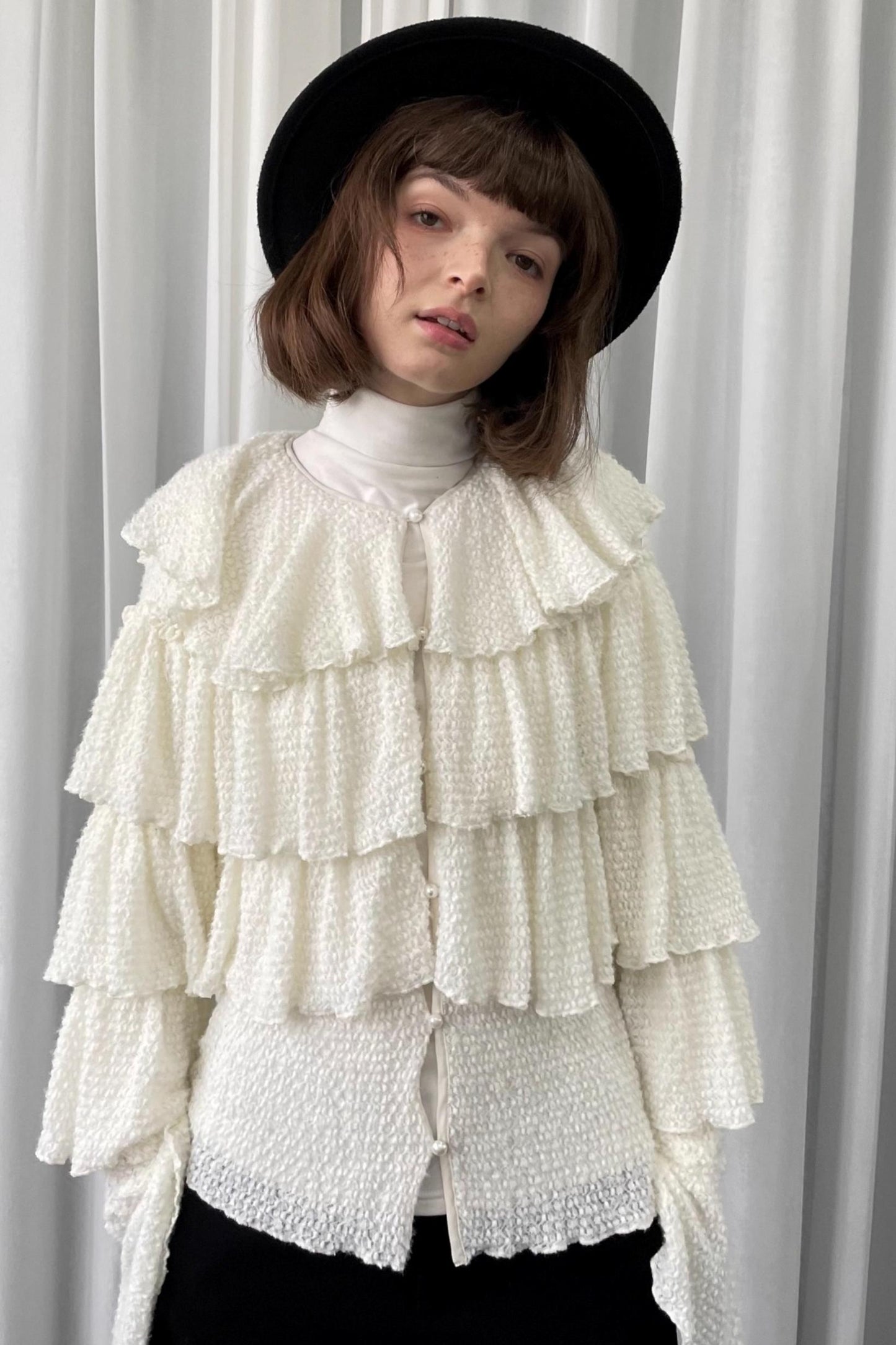 Autumn White Knit Cardigan