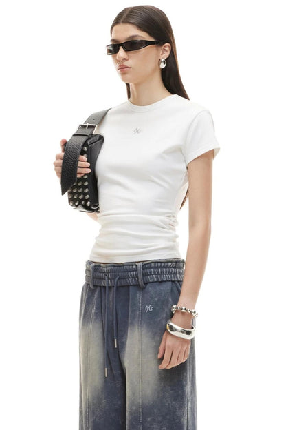 Classic Hourglass Embroidery Top