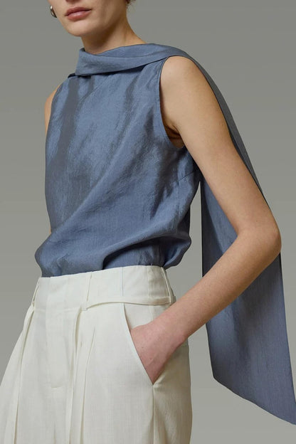 High-End Versatile Ribbon Top