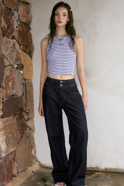 Textured Striped Knit Camisole