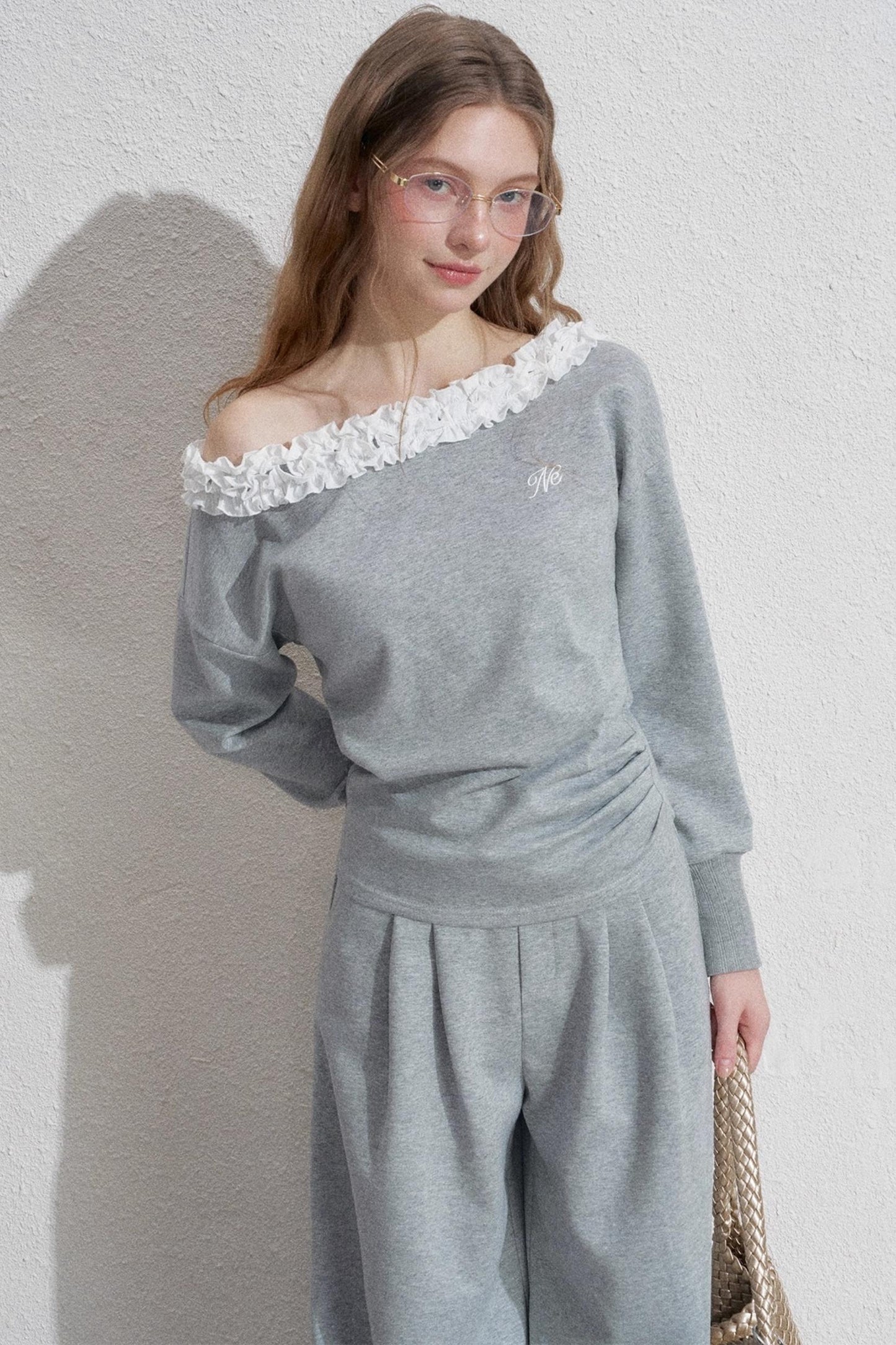 Empire Lace Top Two-Piece Set-Up