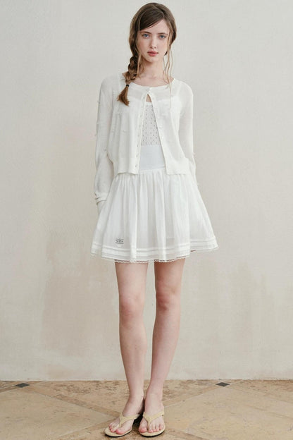 Heartbeat Beaded Knit Cardigan