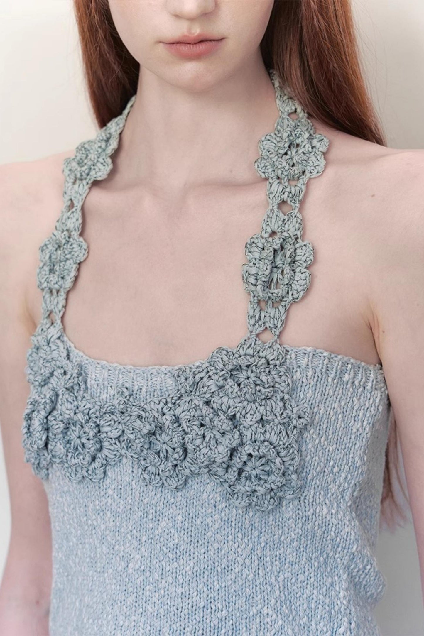 Summer Halter Knit Top