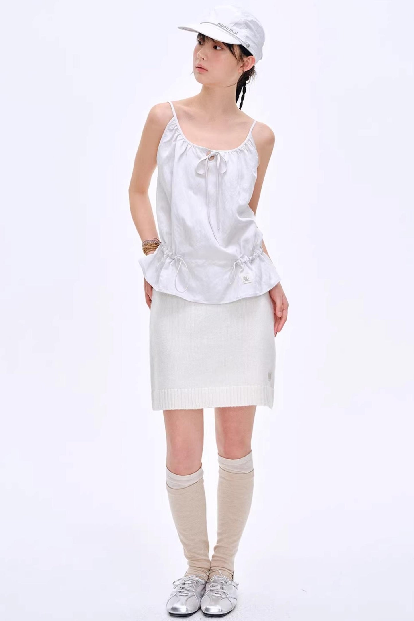 Heartbeat Dialogue Knit Skirt Set-Up