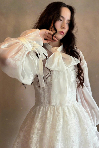 Fairy Tale Jacquard Puff Shirt