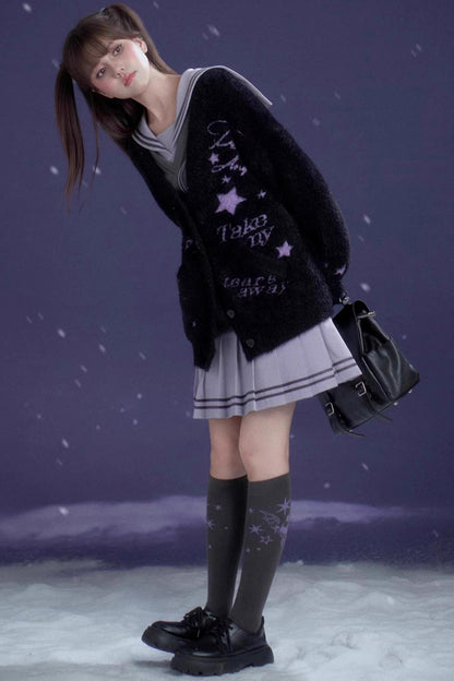 Oxygen Gray-Purple Sailor Dress