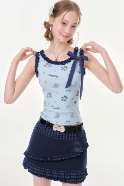 Playful Paradise Ruffled Camisole