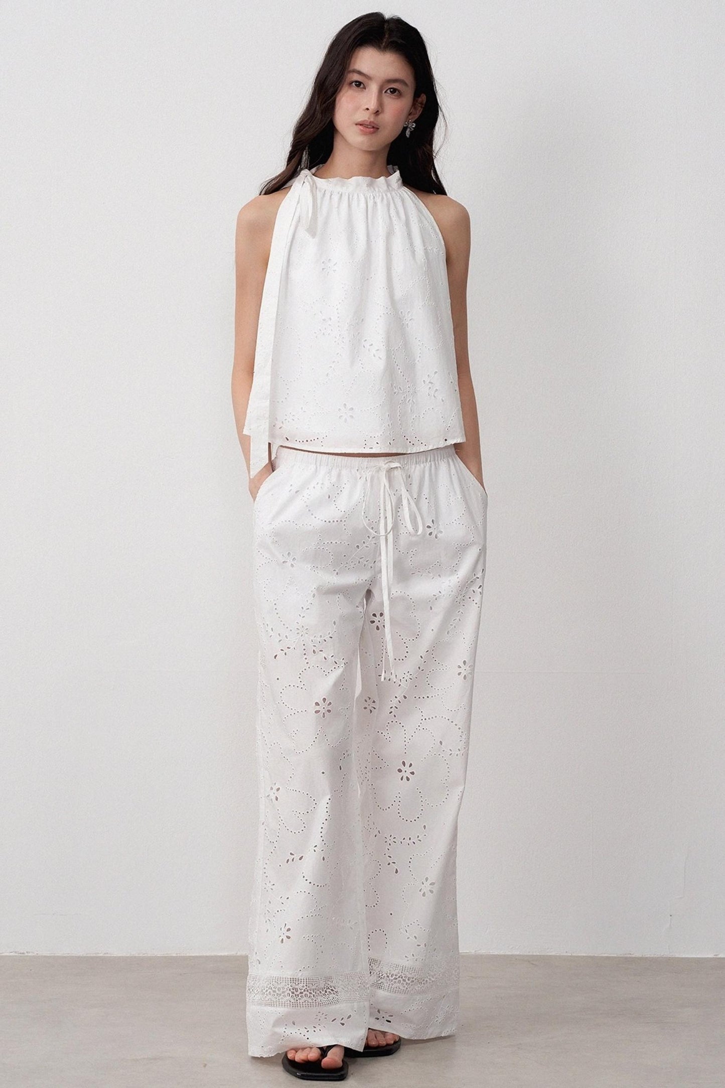 Resort Lace Straight Pants