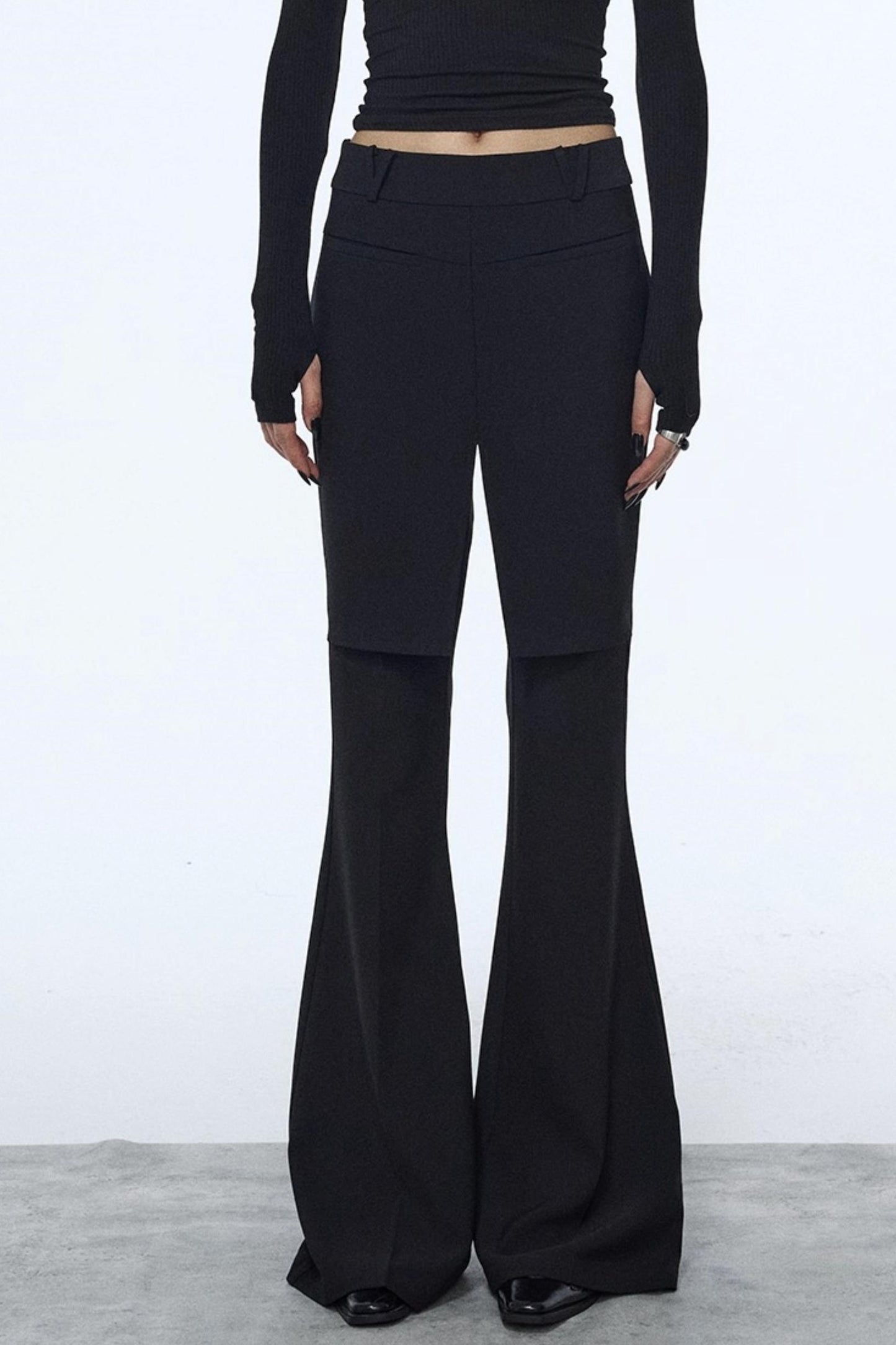 Winter Slim Black Trousers