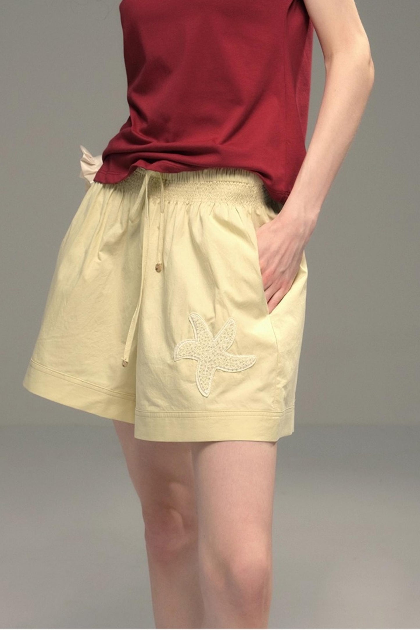 Starfish Casual Wide Drawstring Shorts