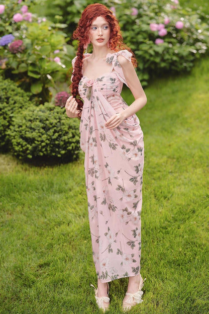 Gardenia Tea Floral Dress