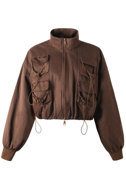 Pig Nose Multi-Pocket Flight Jacket