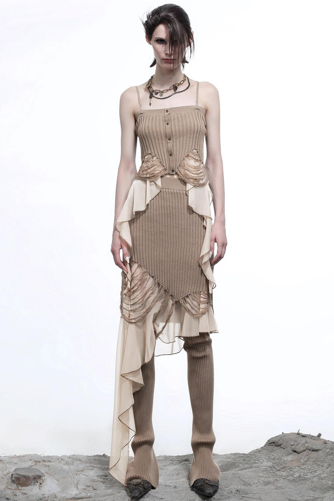 Wasteland Patchwork Knit Camisole