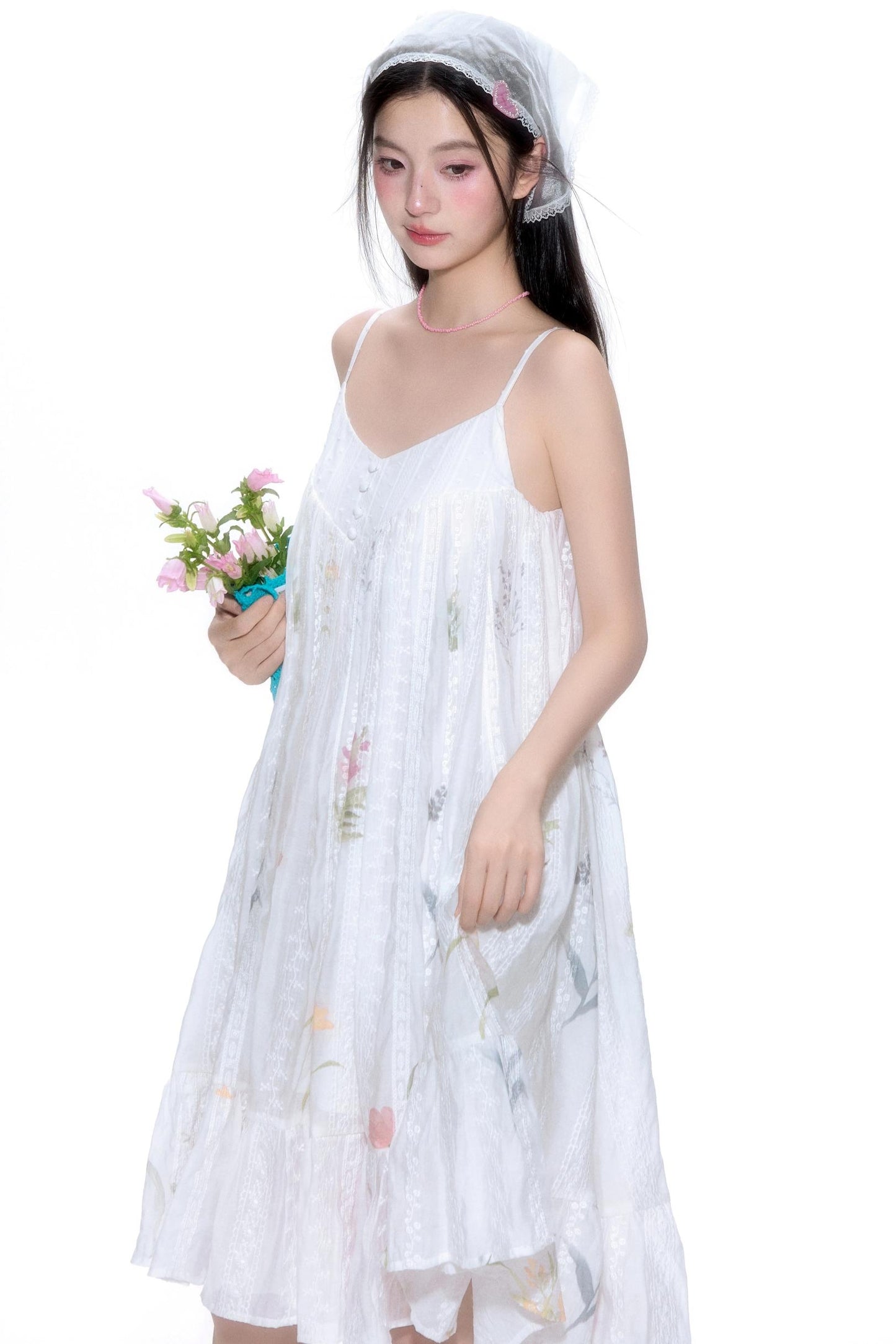 Bohemian Lace Halter Dress