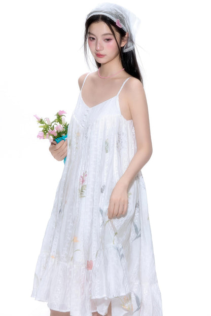 Bohemian Lace Halter Dress