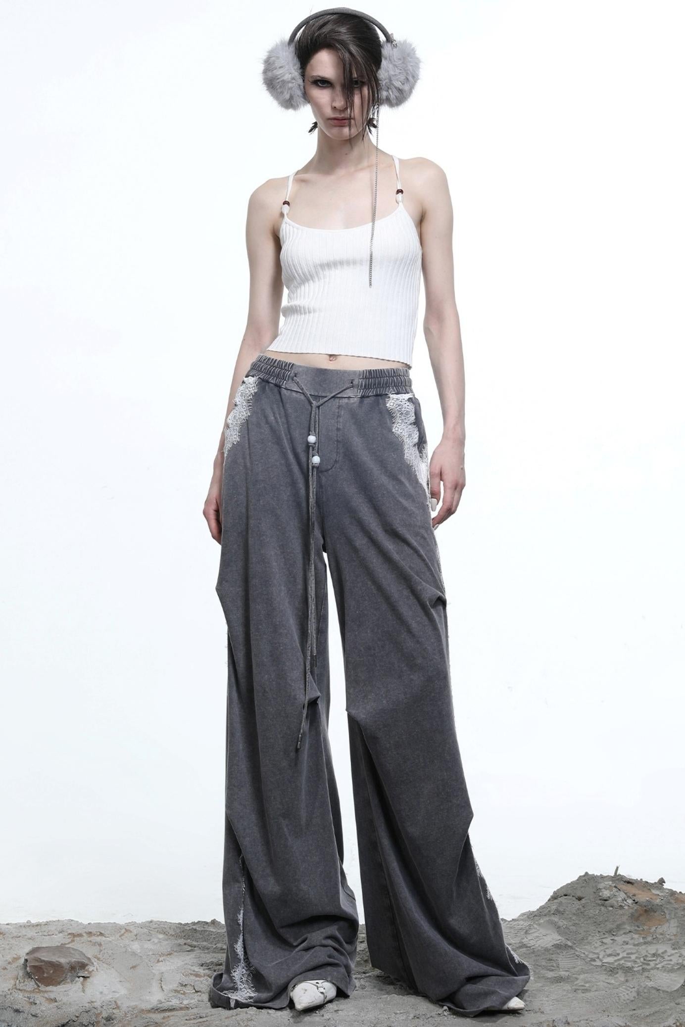 Convincing Wool Knit Halterneck Set-Up