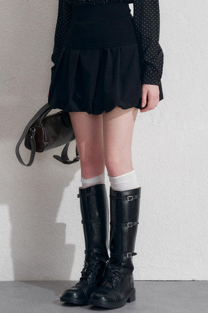 Empire High-Waisted A-Line Skirt