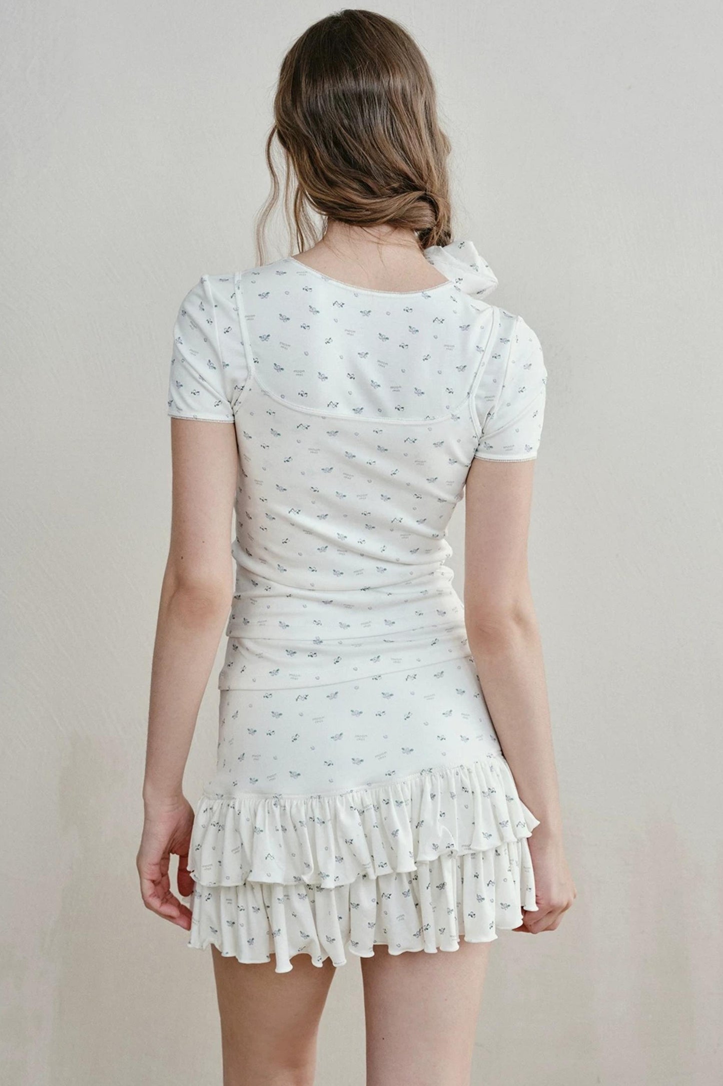 Floral Ruffled Cake Skirt