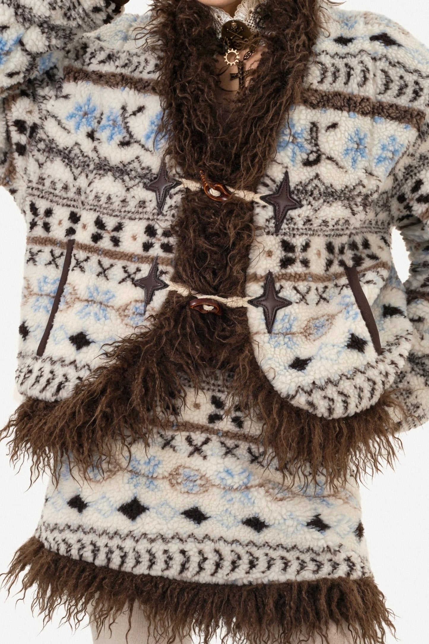 Retro Ethnic Cotton Coat Set-Up