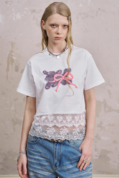 Summer Bow-Detail Running Tee