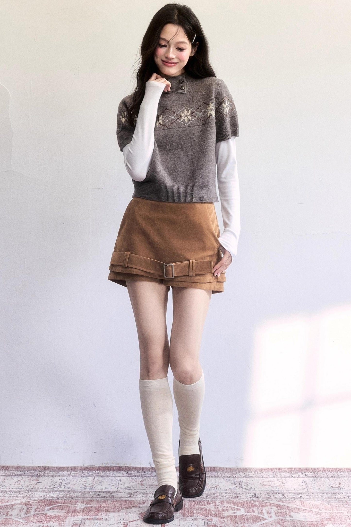 Vintage Suede Winter Skirt